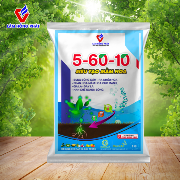 5-60-10 Siêu Tạo Mầm Hoa – Bung Nụ Rộ Bông, Ra Hoa Đồng Loạt