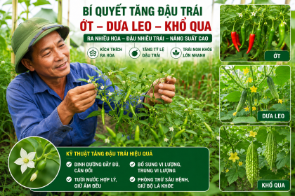 Cách Tăng Đậu Trái Cho Ớt, Dưa Leo, Khổ Qua Hiệu Quả | Hạn Chế Rụng Hoa